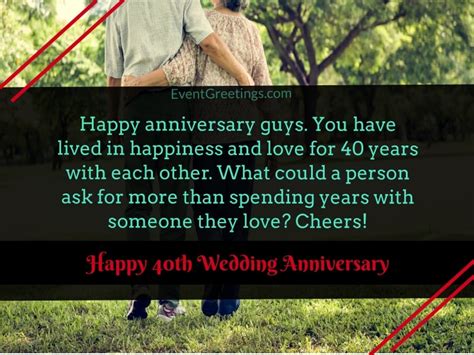 35 Best Happy 40th Wedding Anniversary - Quotes And Wishes