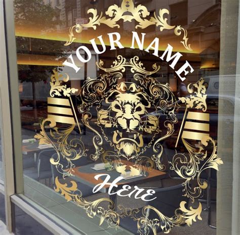 Gold Custom Window Decal