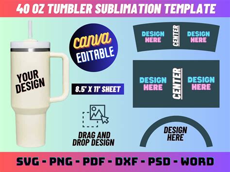 Oz Tumbler Template Sublimation Oz Tumbler Template Oz