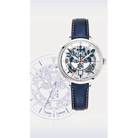 Montre Homme Pierre Lannier Lys E D Bracelet Cuir Bleu Suisses