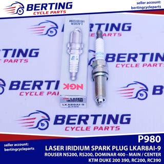 1PC NGK LASER IRIDIUM SPARK PLUG Rouser NS200 200NS RS200 Dominar 400