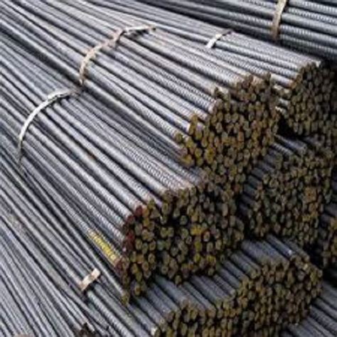 Round Ruggedly Constructed And Corrosion Resistance Grey Mild Steel Tmt