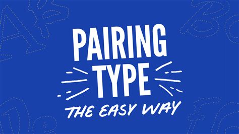 pairing type  easy   league  moveable type