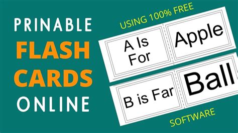 Make Printable Flashcards