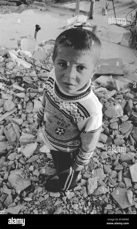 Palestine Conflict Rubble Black And White Stock Photos And Images Alamy