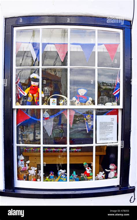 Weymouth Dorset Woolen Rnli Mascots In Shop Window Stock Photo Alamy