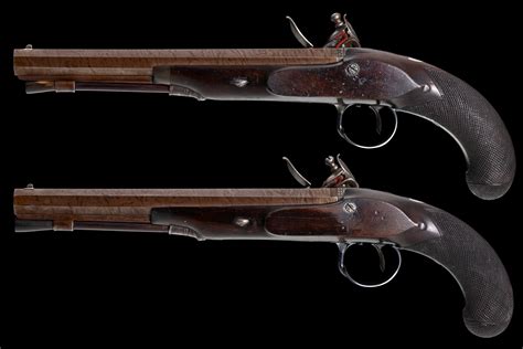 CASED FLINTLOCK DUELLING PISTOLS BY JOHN MANTON OF LONDON M Plumridge