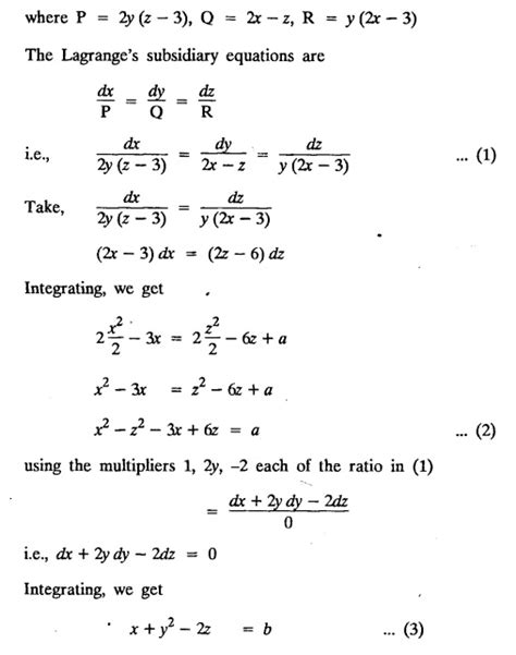 Lagrange S Linear Equation Solved Example Problems Partial