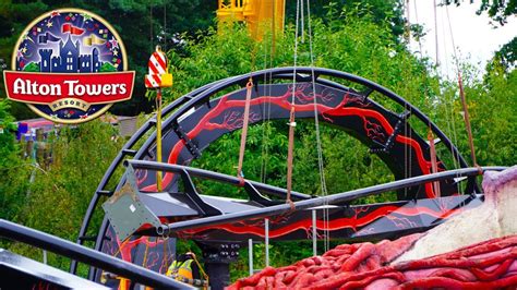 Exciting Nemesis Construction Update Alton Towers July Youtube