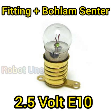 Jual Bohlam Senter Fitting E V Drat Kuningan Set Praktek Sekolah