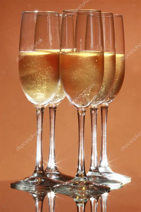 Glasses of sparkling wine — Stock Photo © Redav #64595211