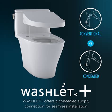 TOTO MW6044736CUFG#01 Washlet+ Ultramax Ii 1G One-Piece Elongated 1.0