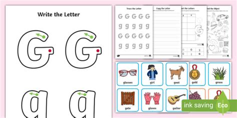 Letter G Worksheets