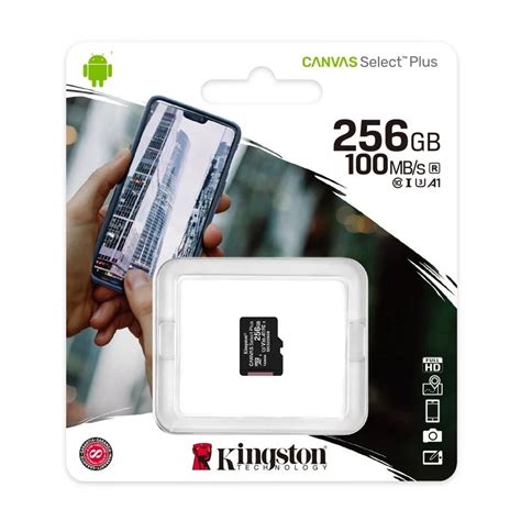 Micro Sd Kingston CANVAS Select Plus 256GB MicroSD XC Class 10 100Mb