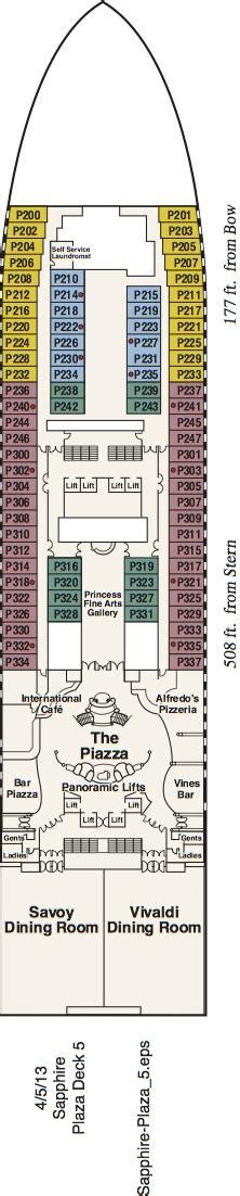 Sapphire Princess Deck Plans