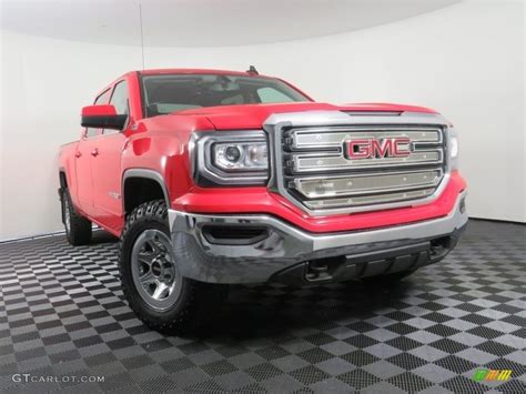 Cardinal Red Gmc Sierra Sle Crew Cab Wd