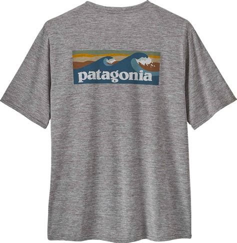 Patagonia M S Cap Cool Daily Graphic Shirt Feather Grey T Shirts