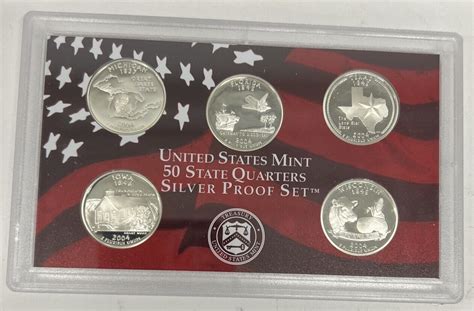 United States Mint State Quarters Silver Proof Set Ebay