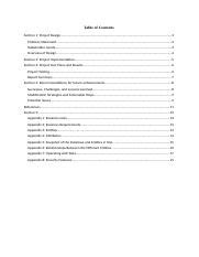 Capstone Component It Project Report Submission Docx Table Of