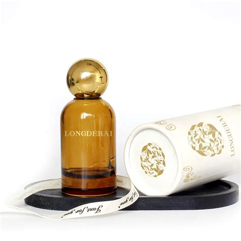 Luxury Cylinder Parfum Botol 30ml Heavy Base Glass Perfume Bottle 50ml