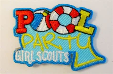 Girl Scout Fun Patch Pool Party By Allthingsgirlscout On Etsy