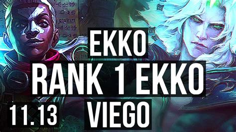 Ekko Vs Viego Jungle Rank Ekko Legendary Rank Jp