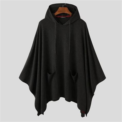 Poncho Capuche Homme Noir Poncho Boh Me