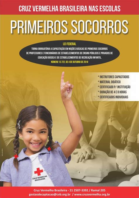 Primeiros Socorros Nas Escolas Cruz Vermelha Brasileira