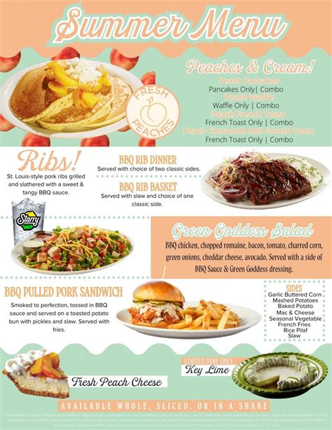 Summer Menu - Coco's