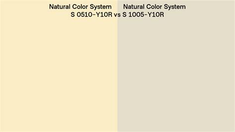 Natural Color System S 0510 Y10r Vs S 1005 Y10r Side By Side Comparison