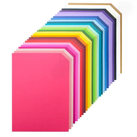 60 sheets Color Cardstock 28 Assorted Colors 250gsm A4 Size Double ...