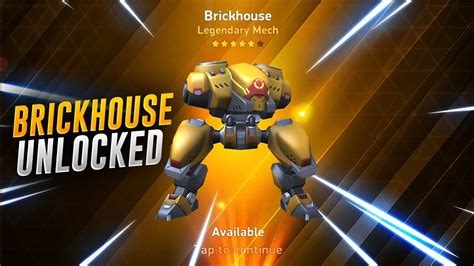 Brickhouse Unlocked First Legendary Mech YouTube