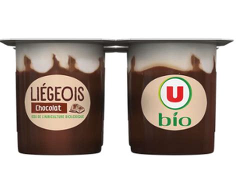 Liegeois Au Chocolat U Bio X G Bam Courses Courses En