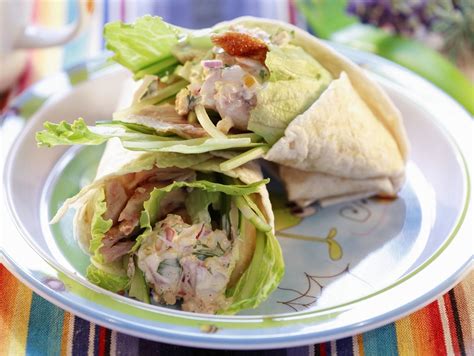 Wraps Mit Gebackenem H Hnchen Gef Llt Rezept Eat Smarter