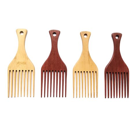 Top Selling Wholesale 100 Natural Wood Beard Afro Pick Comb China