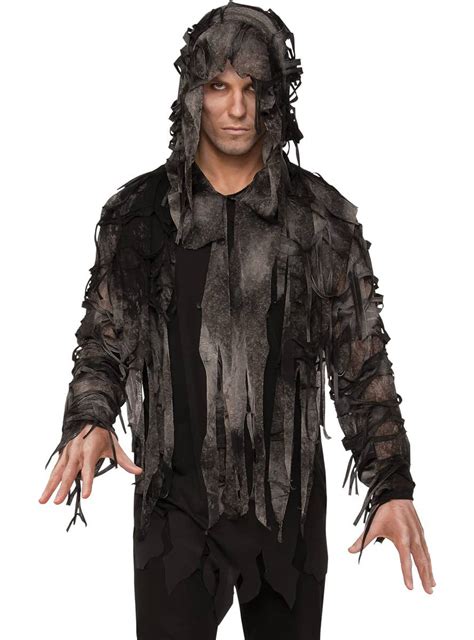 Mens Ghoul Costume | Grey Tattered Ghoul Halloween Costume for Men