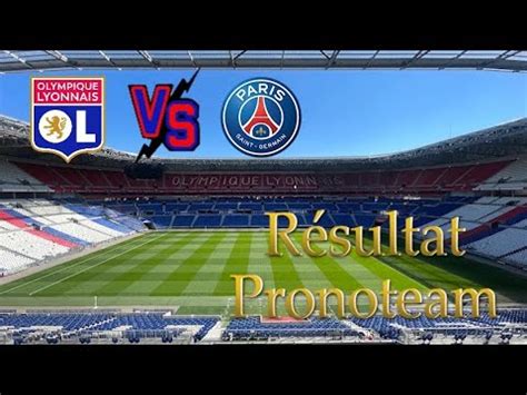 Résultat de la Pronoteam OL 1 4 PSG olvspsg ligue1uberaets