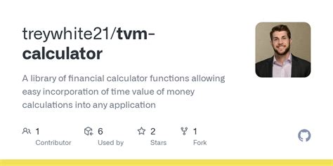 Github Treywhite Tvm Calculator A Library Of Financial Calculator