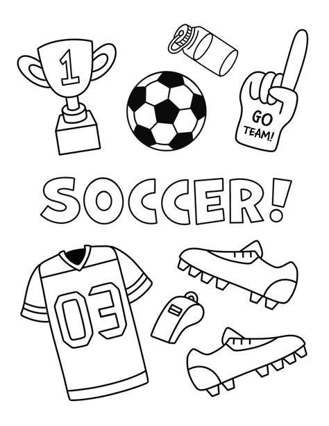 Coloring Picture Of Soccer