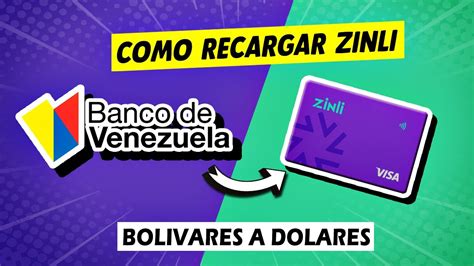 De BOLIVARES A DOLARES Como Recargar ZINLI Desde VENEZUELA YouTube