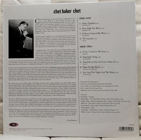 Letao Lp Chet Baker Chet