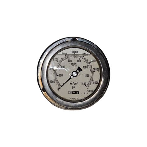 Manometro Dewit Acero Inox De 4 Pulg Presion De 0 140 0kg 20000 Psi