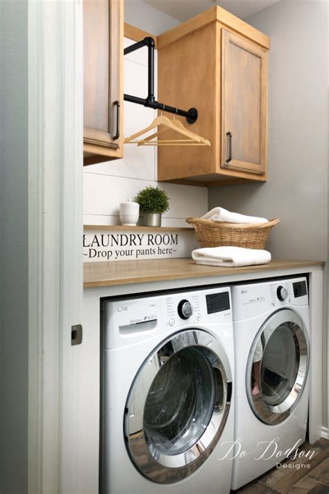 Small Laundry Room Makeover - DIY Renovation | Do Dodson Designs