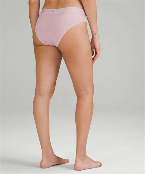 Lululemon Underease Mid Rise Bikini Underwear Pack Gull Grey Pink