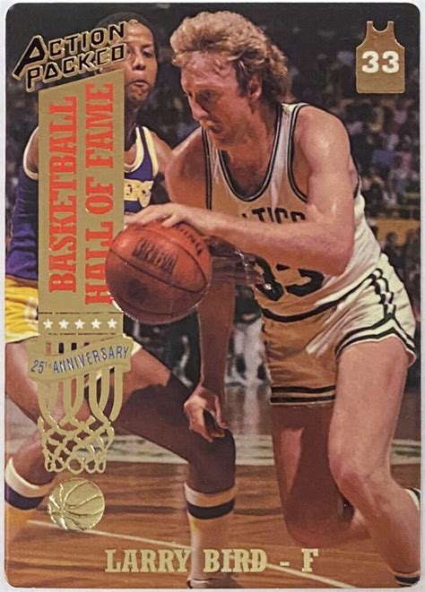 Larry Bird Action Packed Hall Of Fame Boston Celtics Basketball