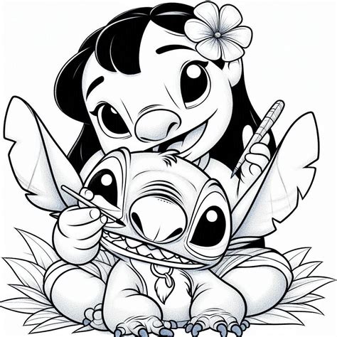 107 Desenhos Lilo E Stitch Para Imprimir E Colorir - 8