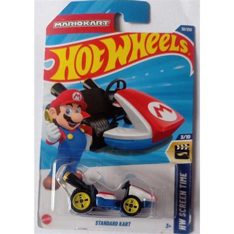 Jual Hot Wheels Standard Kart White HW Screen Time Mariokart Shopee