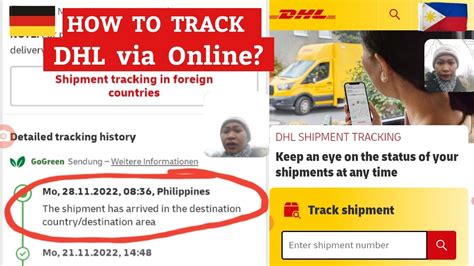 How To Track Your Dhl Online Dhl Tracking Dhl Shipment Tracking