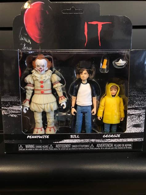 It 2017 Pennywise Georgie And Bill Action Figure 3 Pack Fun30006 889698300063 Ebay