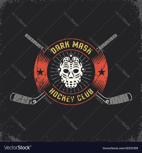 Retro goalie mask Royalty Free Vector Image - VectorStock